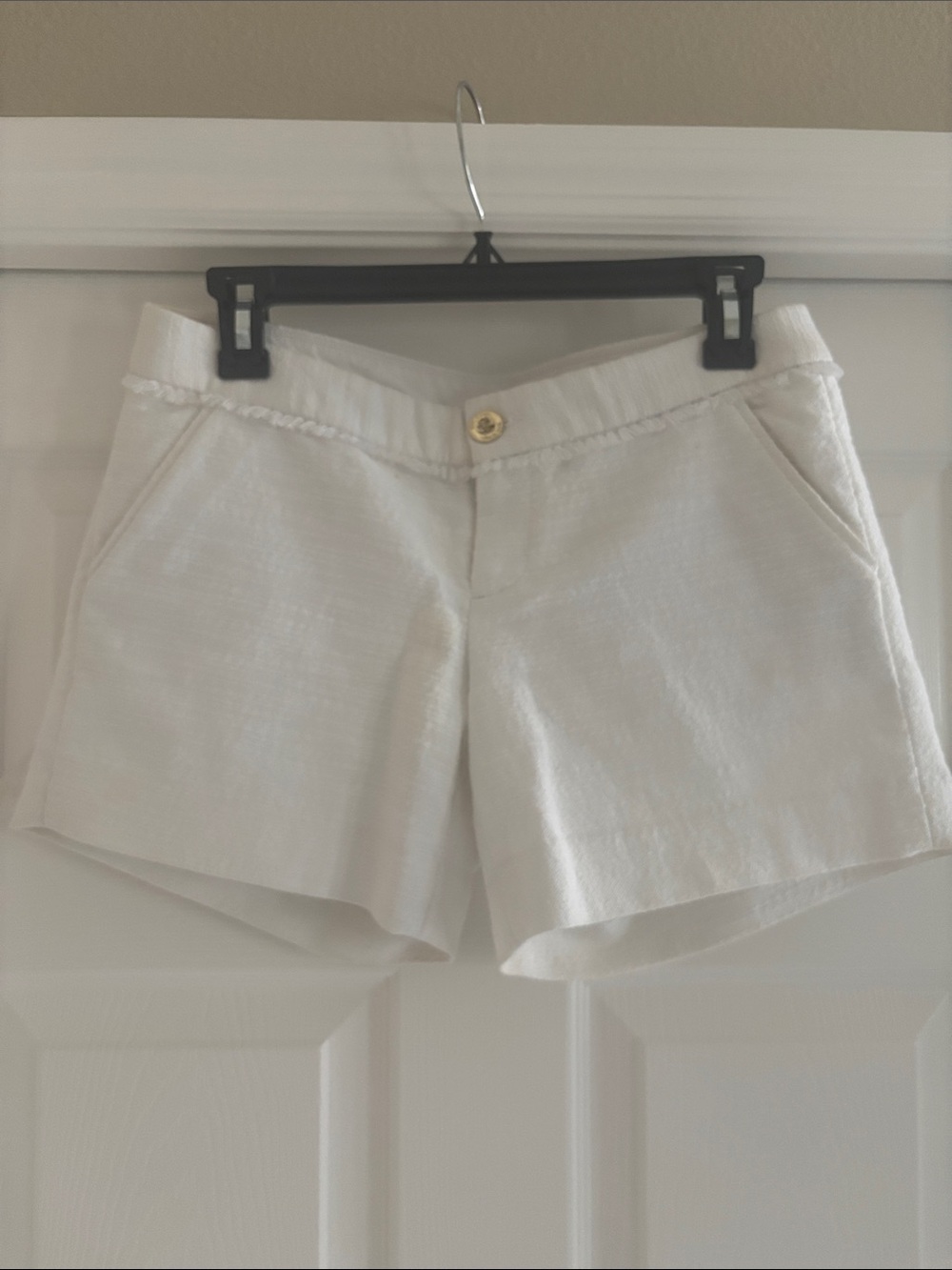 Lilly Pulitzer Cream Tailored Bermuda Shorts